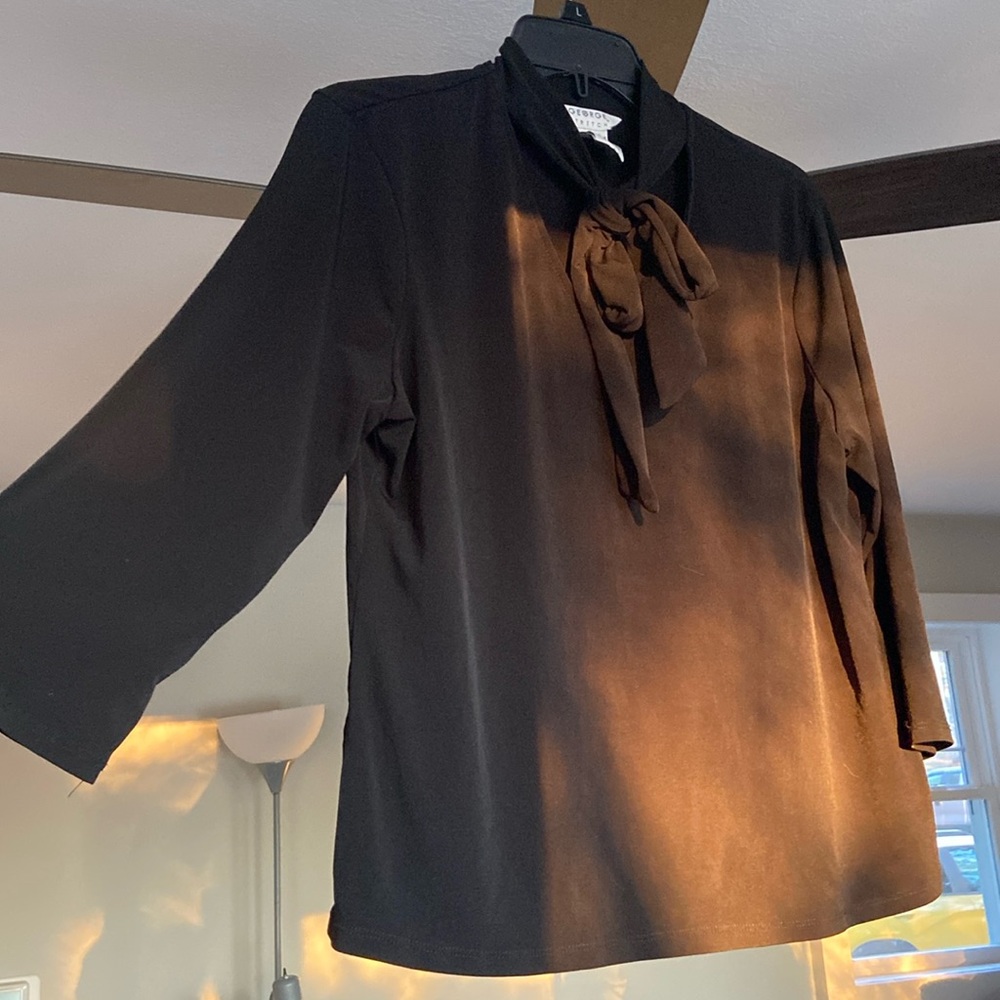 Black 3/4 Sleeve dress shirt